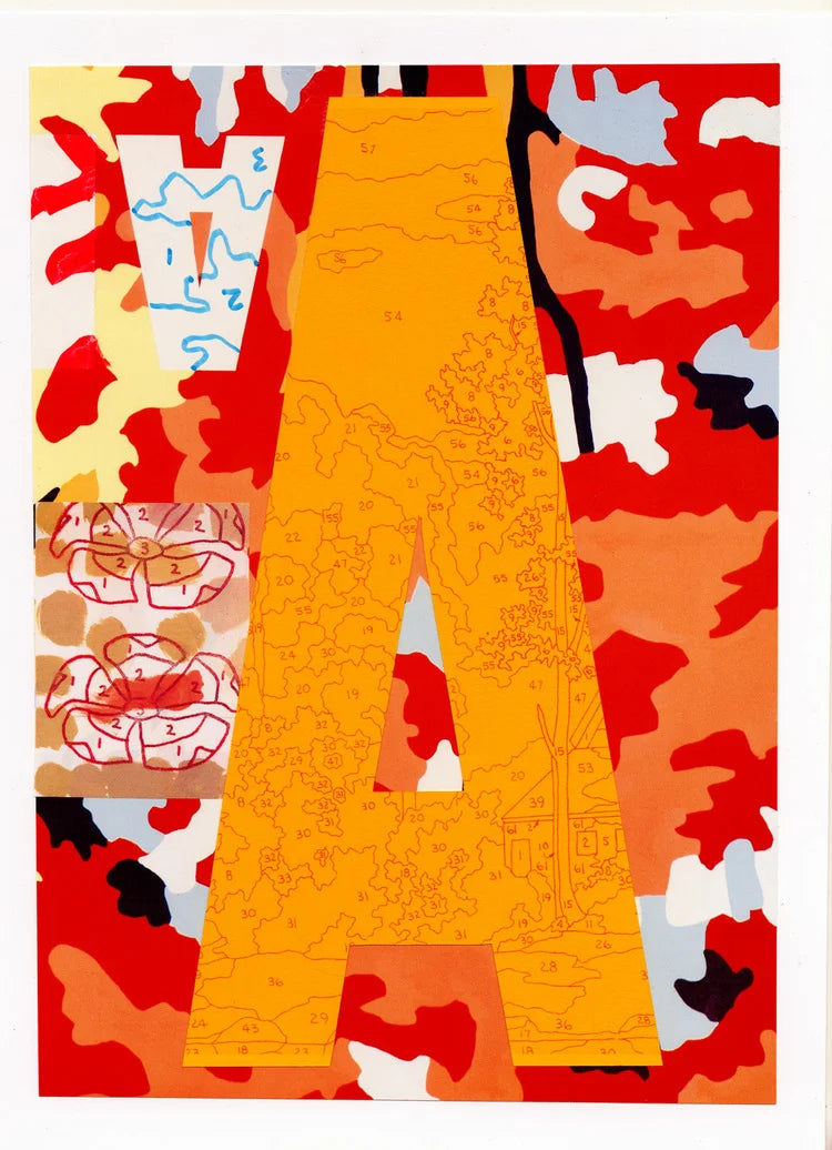A Is For... Orange, unframed print