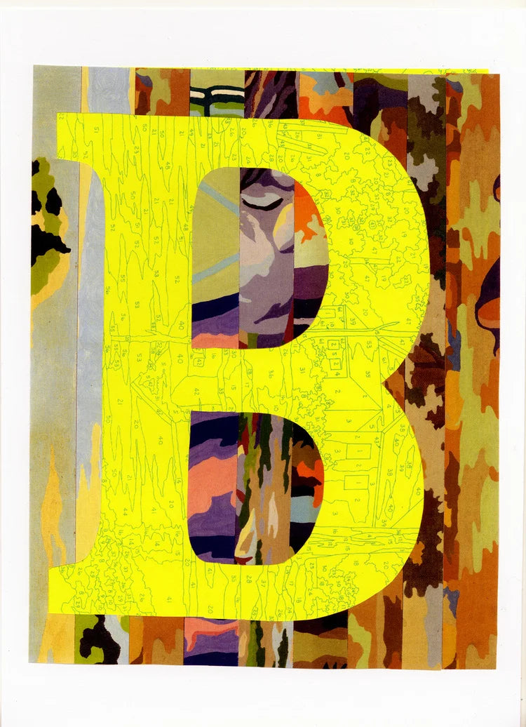 B Is For... Yellow alphabet print