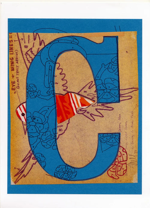 C Is For... Blue Bird alphabet print