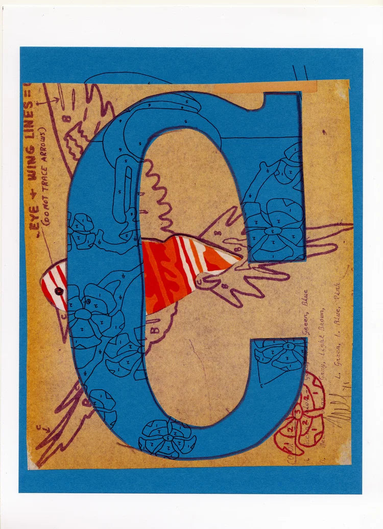 C Is For... Blue Bird alphabet print