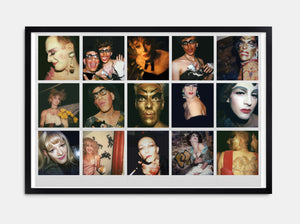 Pyramid Drag, 80s Polaroid collage