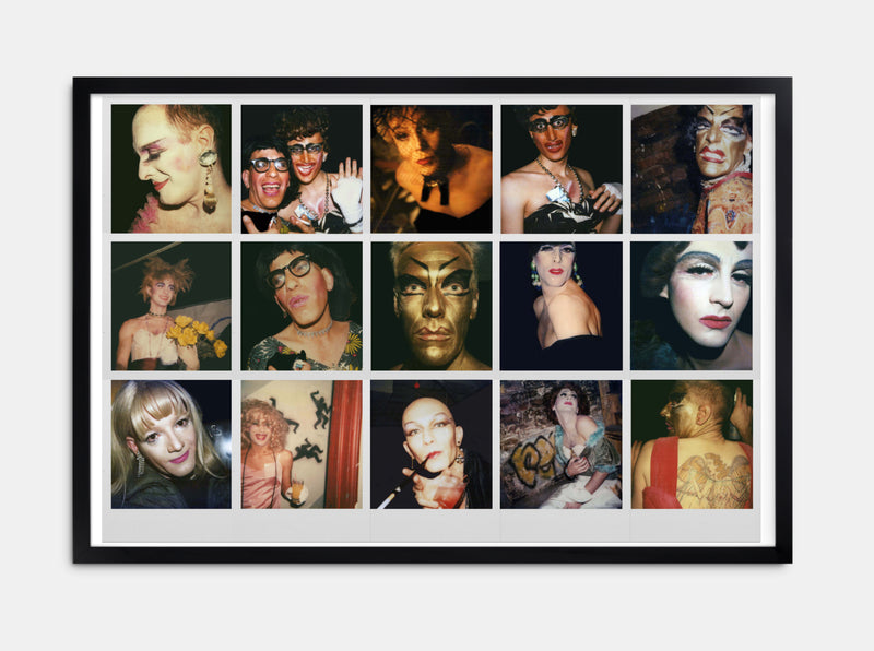 Pyramid Drag, 80s Polaroid collage