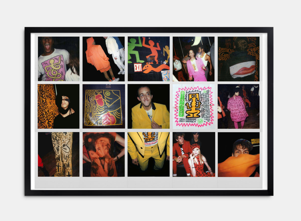Keith Haring, Party of Life, 80s Polaroid collage