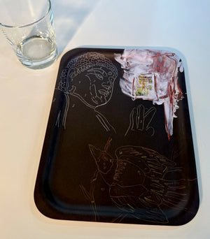 Buddha Barn, Laminated Wooden Tray, detail