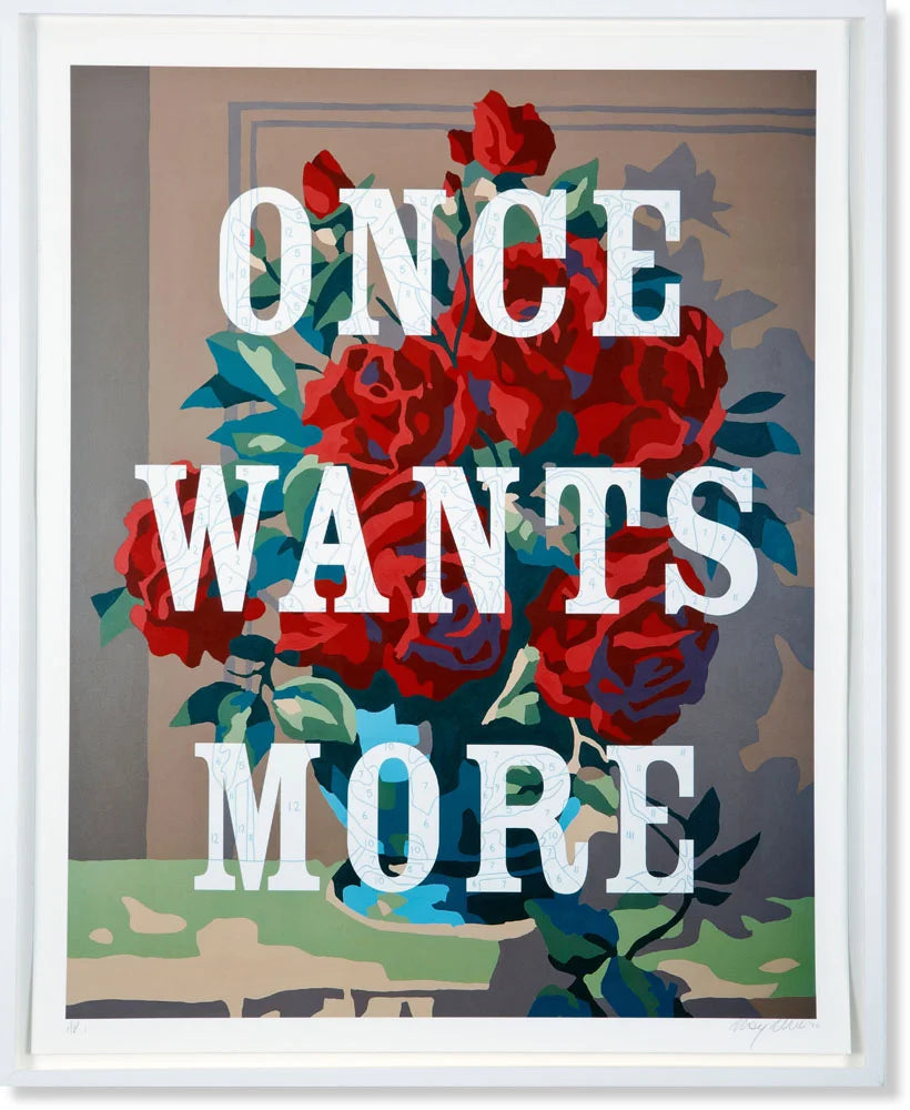 Once Wants More, framed print