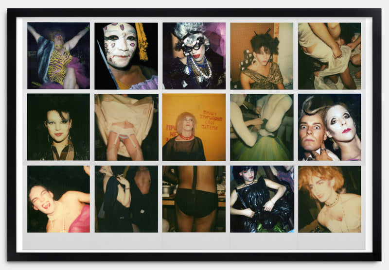 Pyramid Performance, 80s Polaroid collage