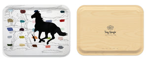 Leave A Mark, Wooden Tray, detail